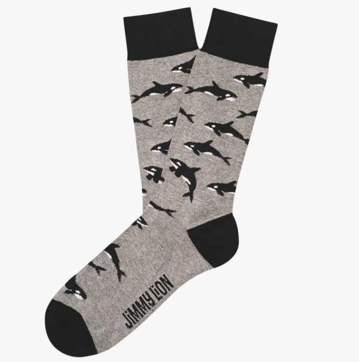 Calcetines Jimmy Lion Killer Whales Grey