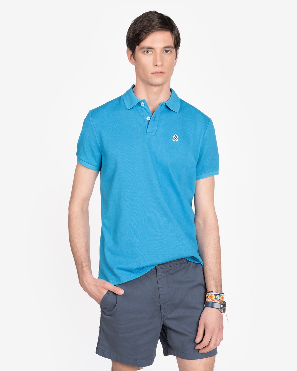Polo H&N Retro Azul