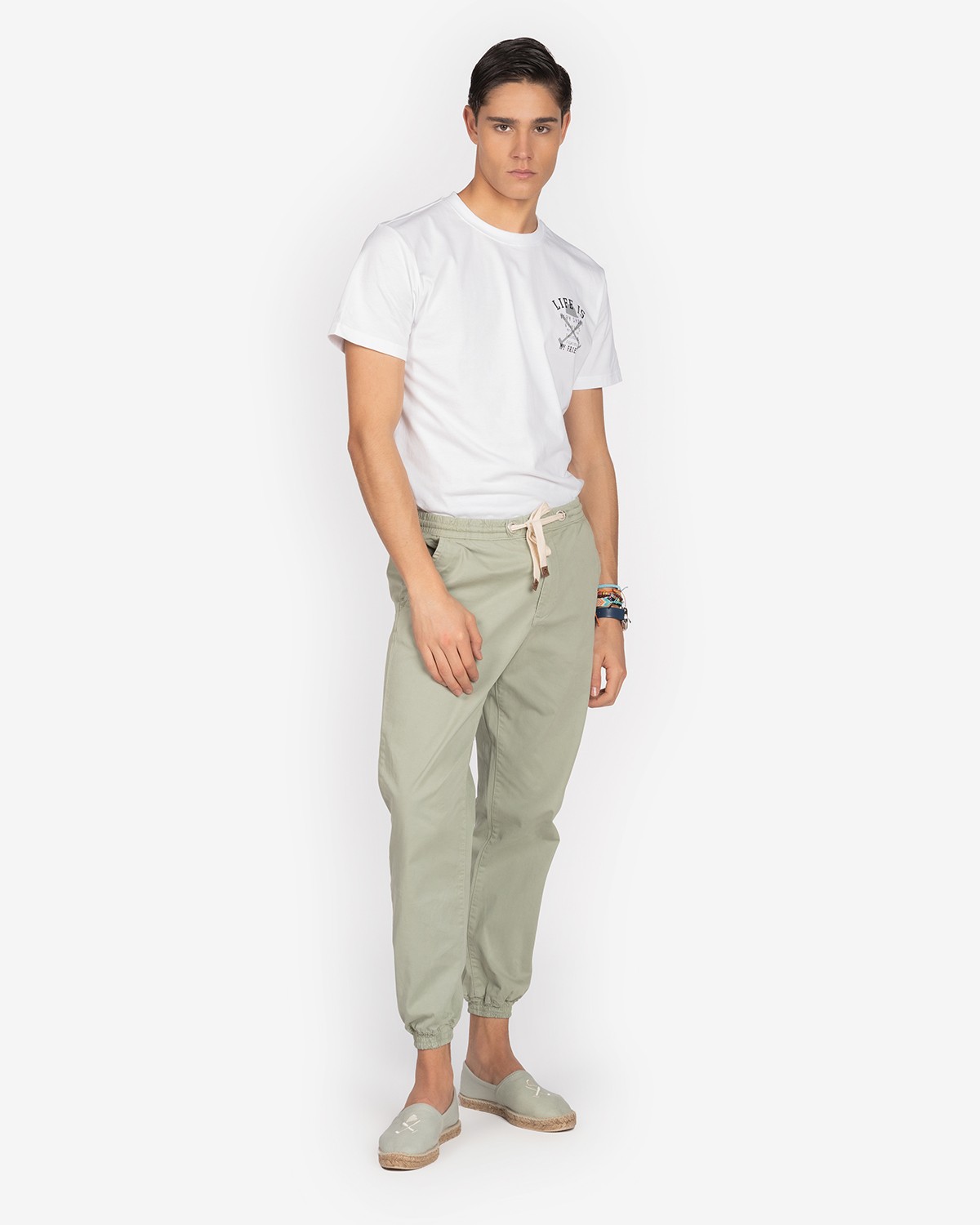 Pantalón H&N Jogger Militar Claro