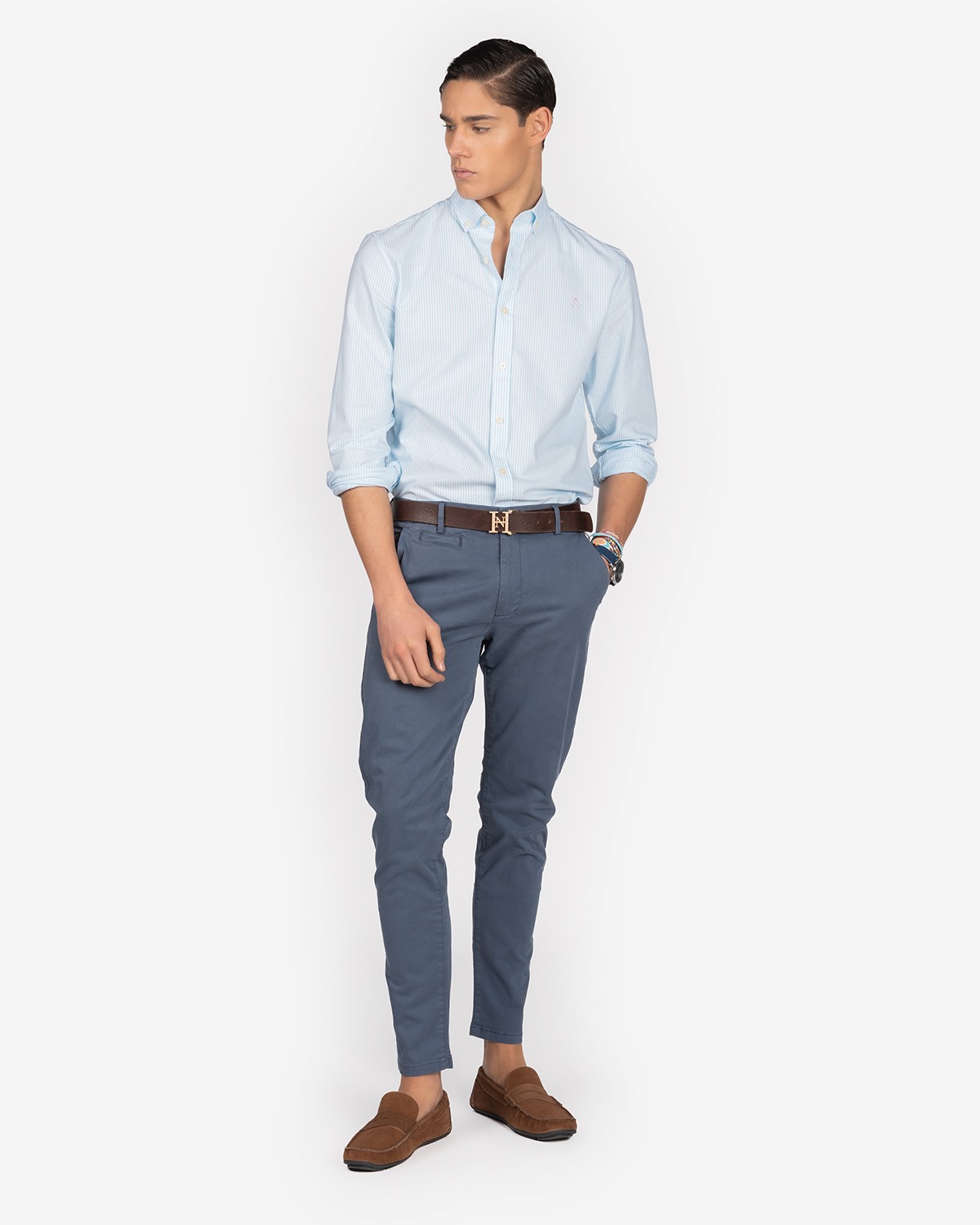 Pantalón H&N Chino Icon Azul Marino 2024