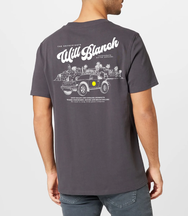 Camiseta PORSCHE SAFARI Willblanch Gris