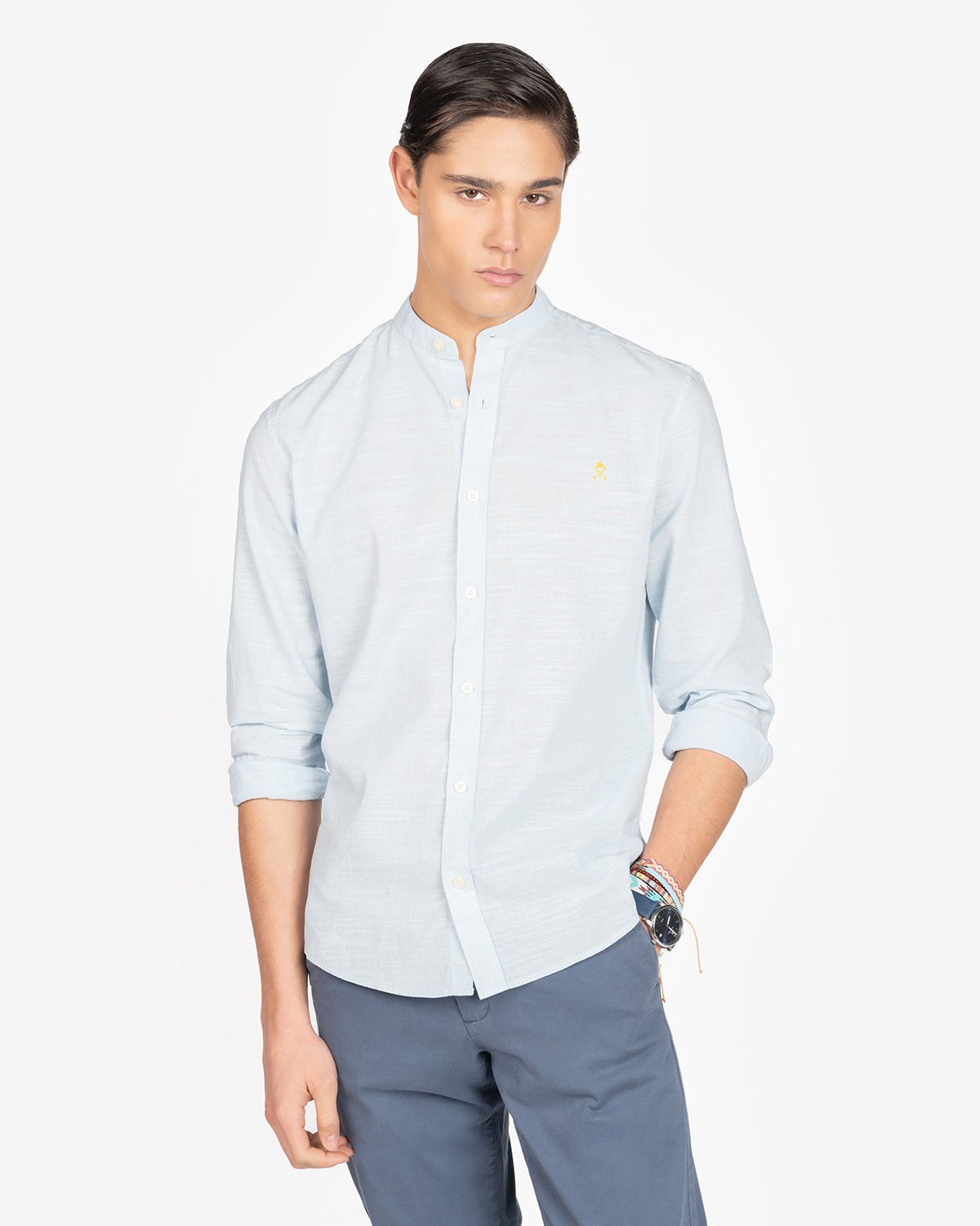 Camisa H&N Amalfi Light Turquoise