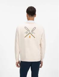 Sudadera ESTAMAPADO ÉTNICO VIDA ATLÁNTICA Blanco roto