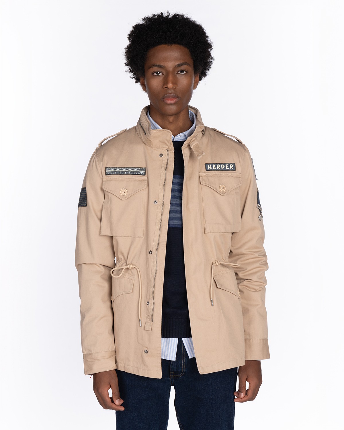 CHAQUETA MILITAR CAMEL