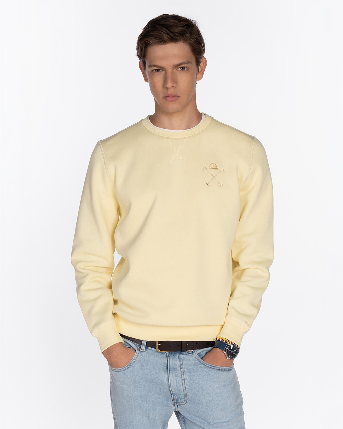 SUDADERA SHORELINE CLASSIC LIGHT YELLOW