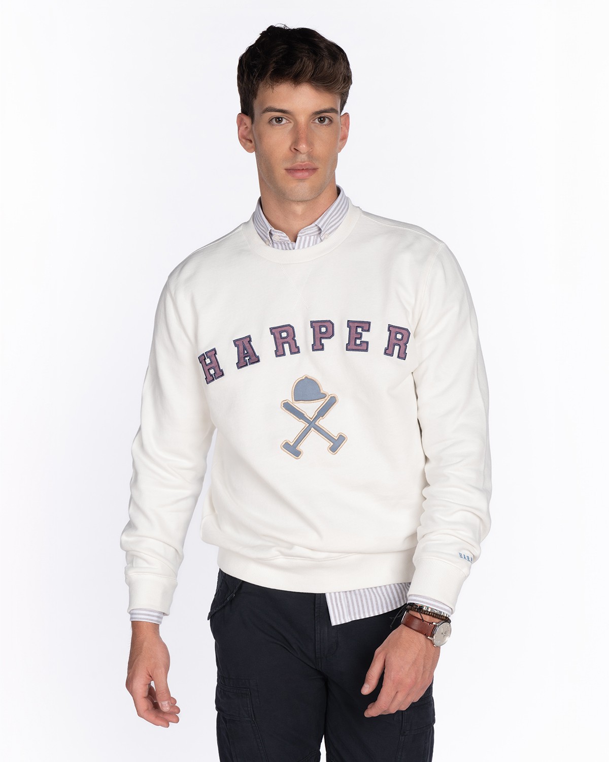 SUDADERA RETRO SOFT OFF WHITE