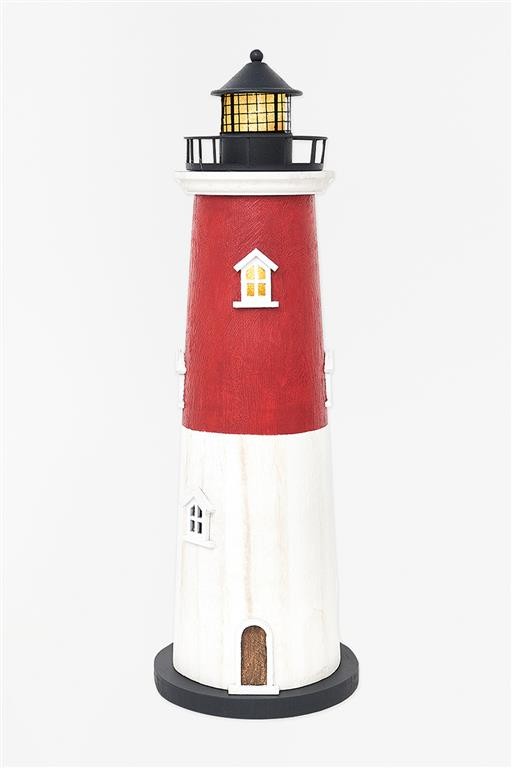 FARO DE RESINA CON LED, Ø:15cm H:46cm